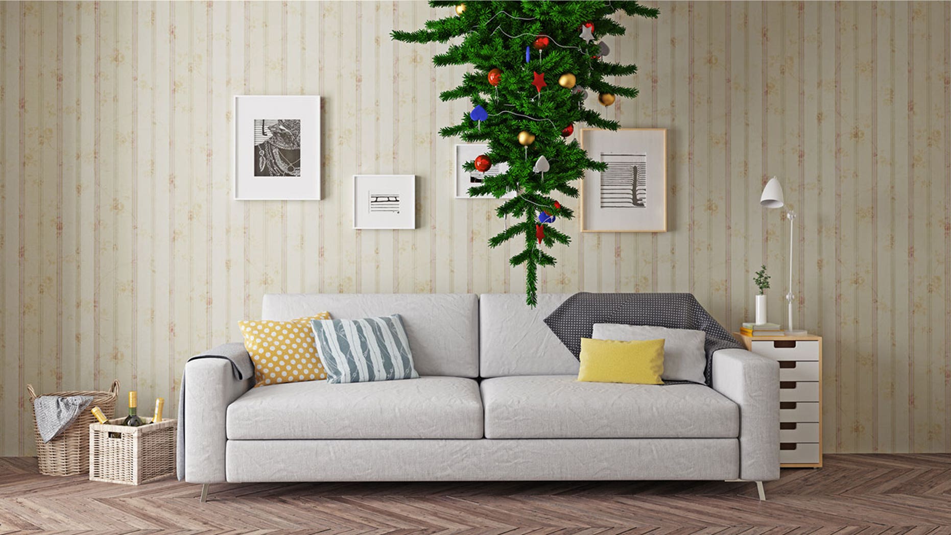 You don't have to stick to a traditional Christmas tree if you don't want to.