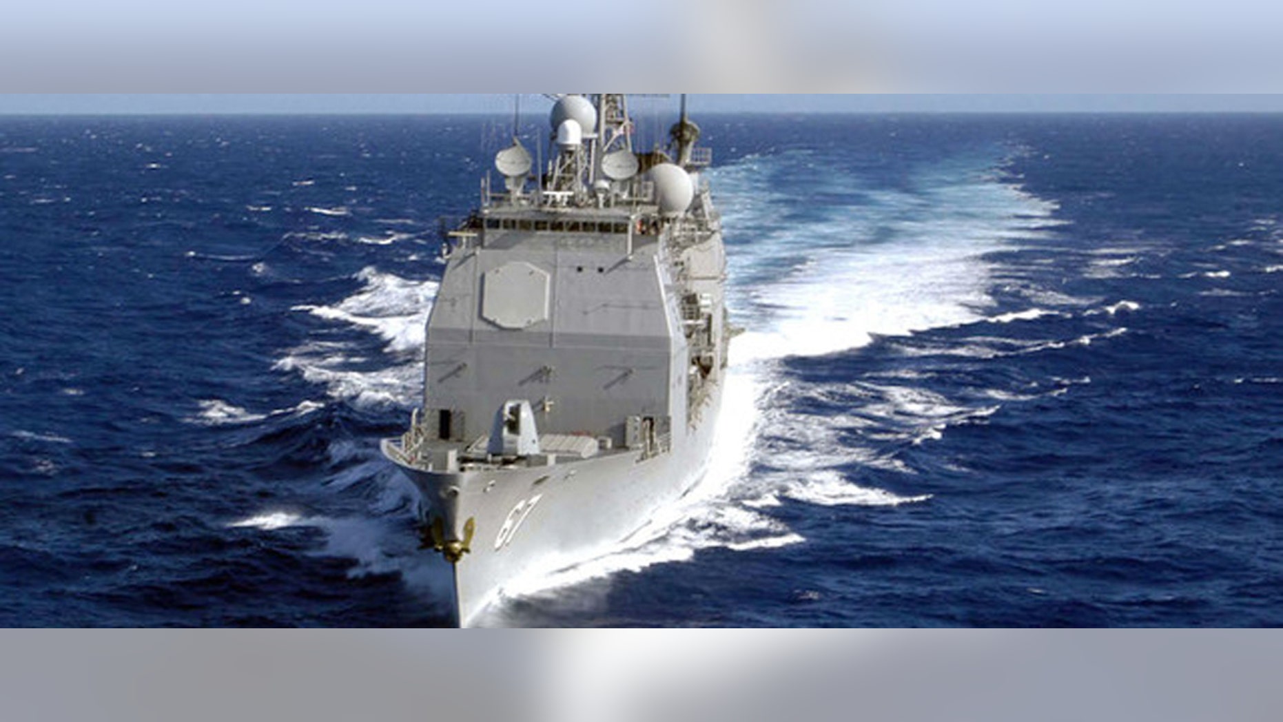 File photo: The USS Shiloh (CG-67) cruises through the waters of the South Pacific Ocean. (Credit: Getty Images)