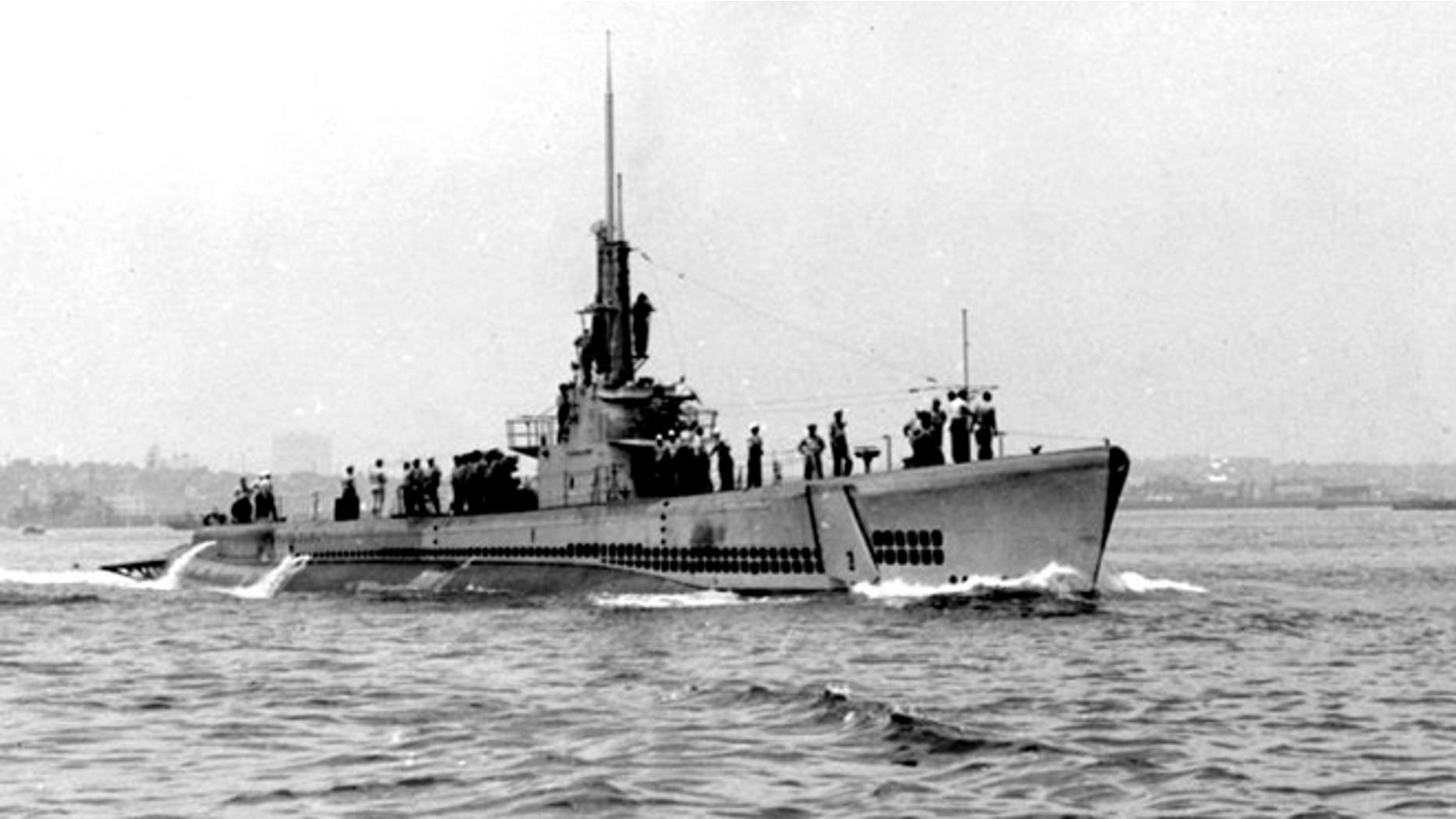 The NJ Naval Museum is home to USS Ling submarine, shown in 1945 photo. (U.S. Navy)