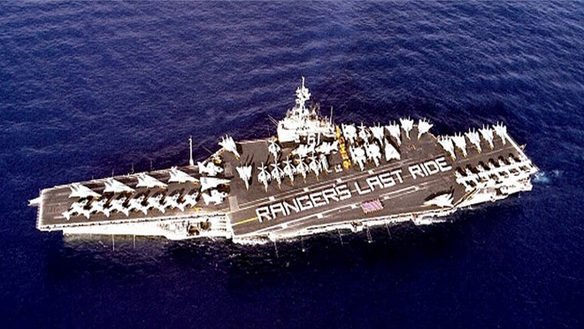 The ship is too big to squeeze through the Panama Canal, and will instead make a five-month journey around the tip of South America. (US Navy)