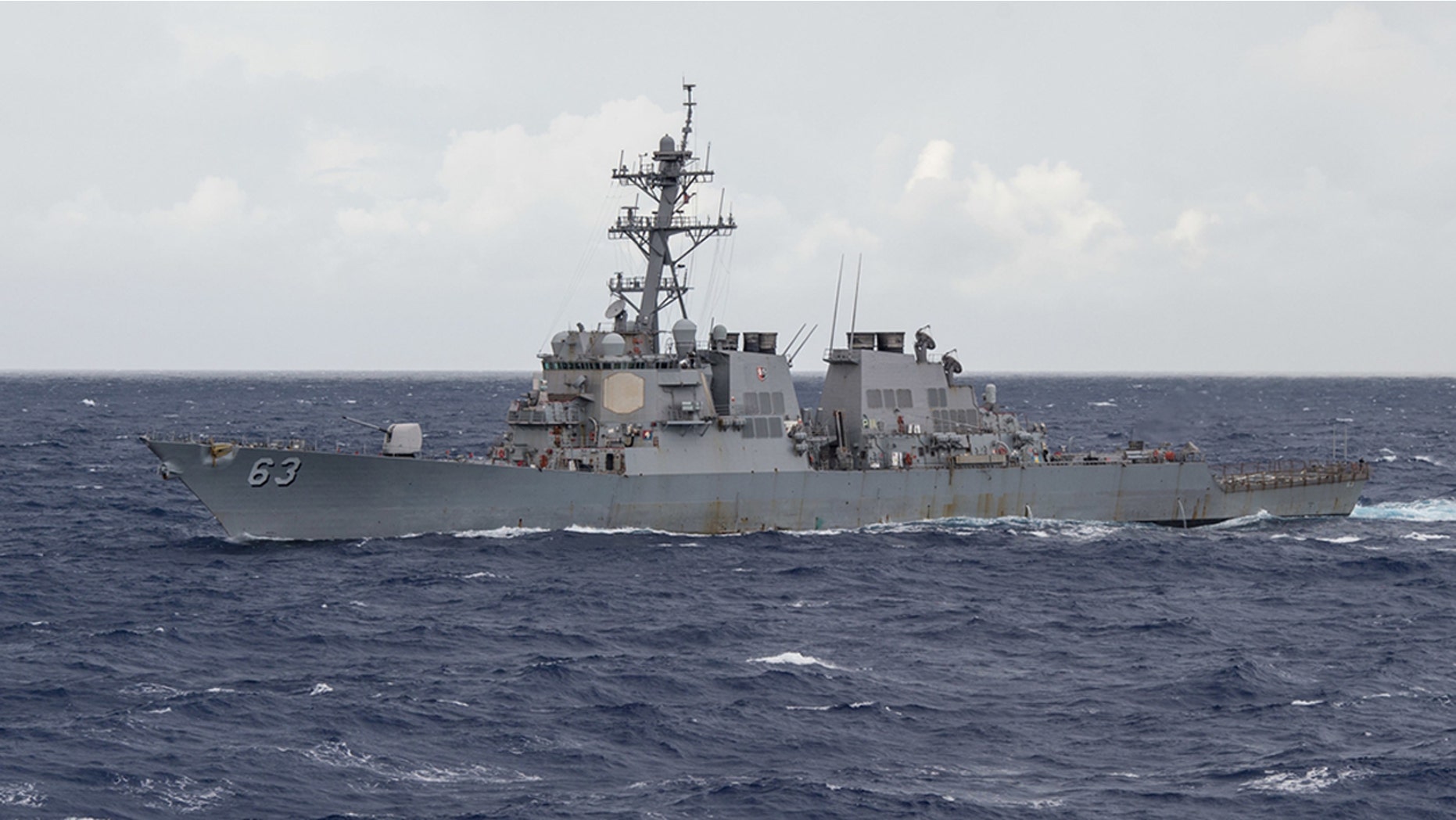 The USS Stethem is pictured in the Philippine Sea in this undated photo.