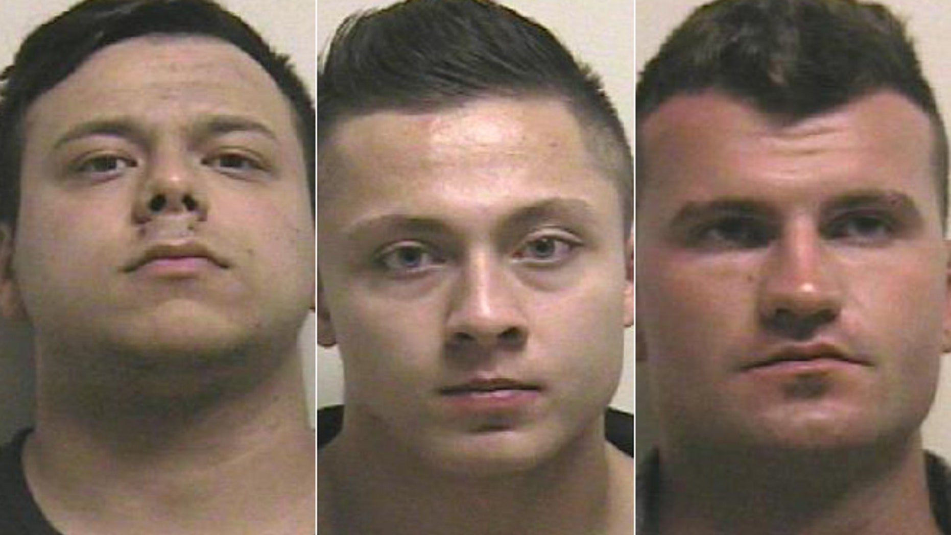 From left: Caicedo Santiago, Carson Taylor, Brennan Tutt.