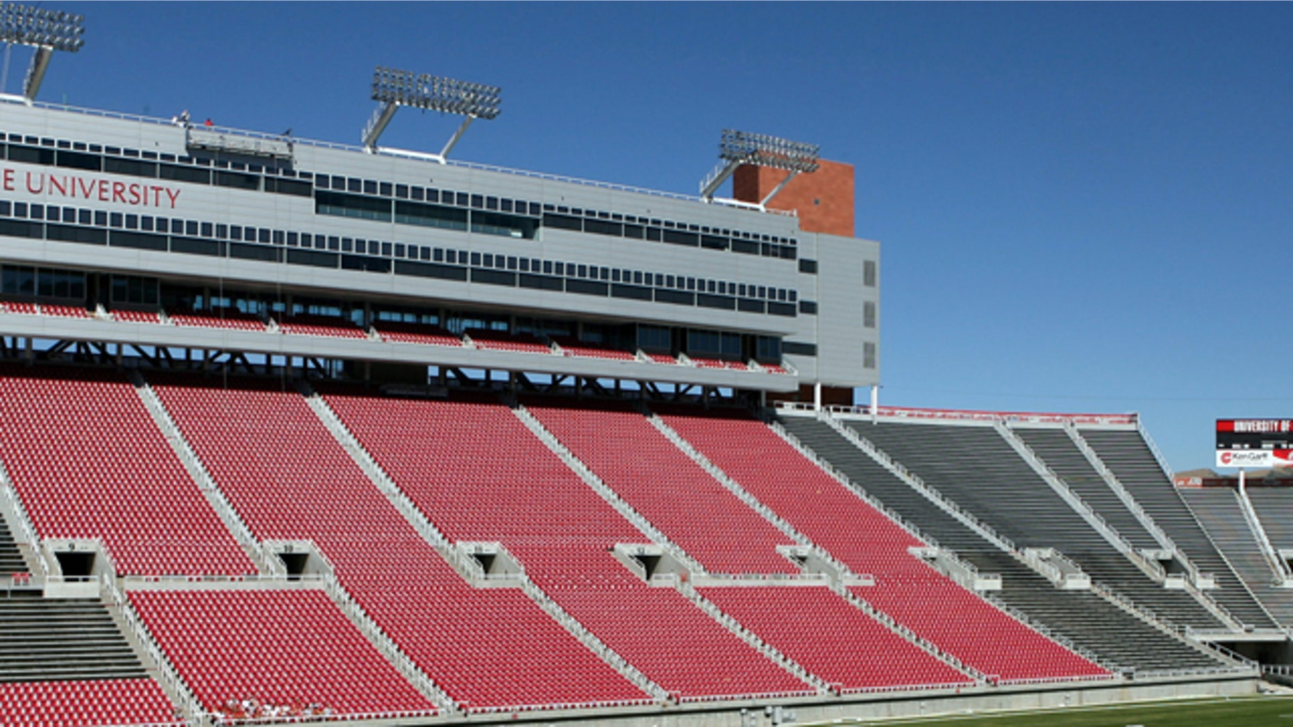 The Unversity of Utah's Rice-Eccles Stadium in Salt Lake City.