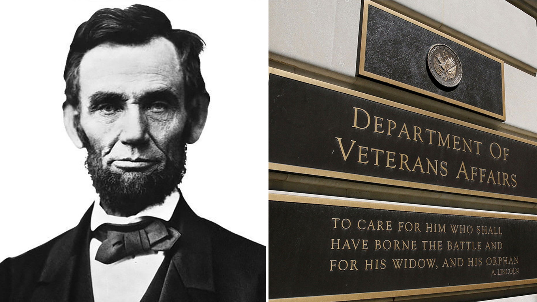 A quote from Abraham Lincoln's second inaugural address has been the VA's official motto for 59 years.