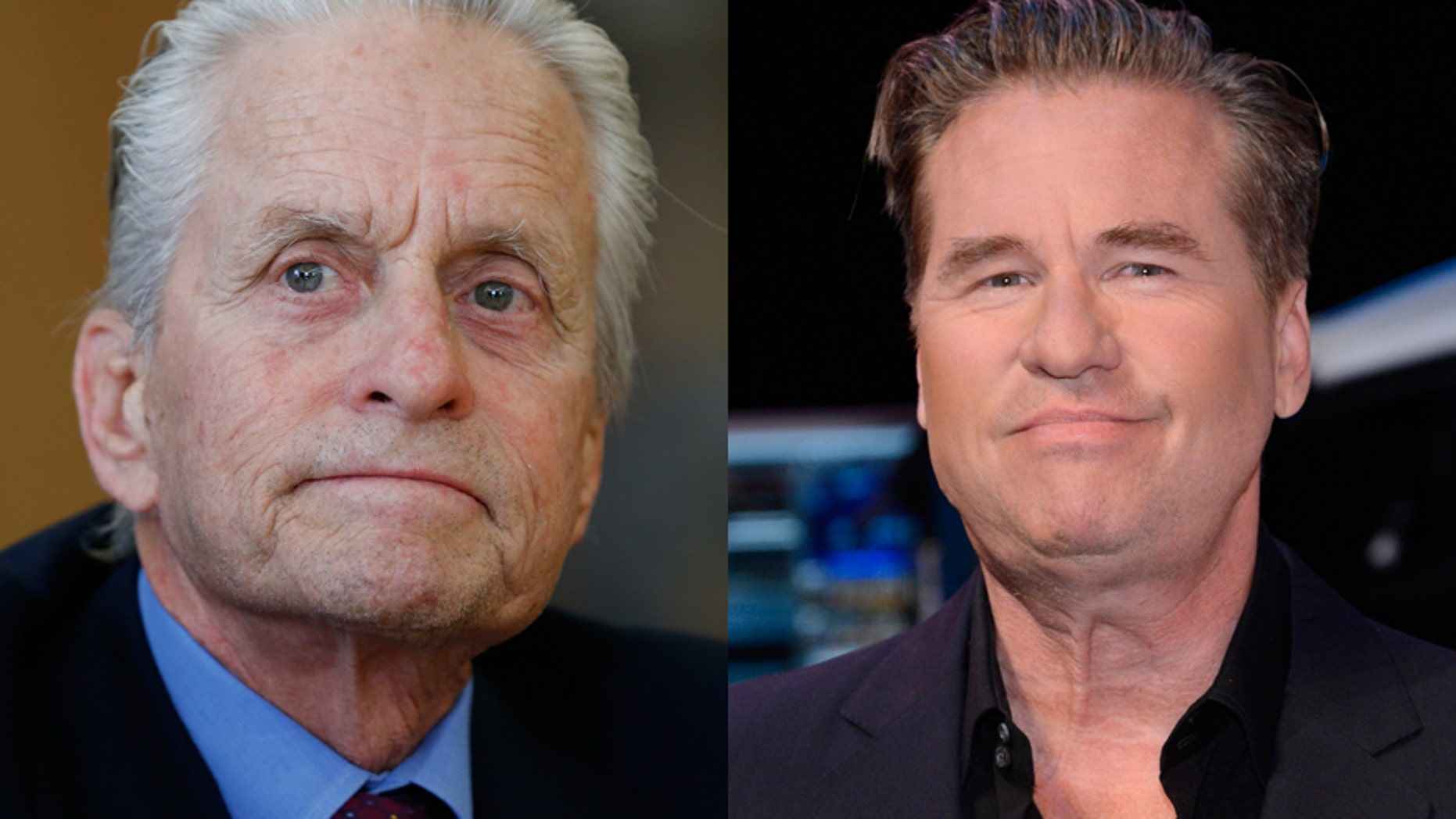 Michael Doulgas (left) and Val Kilmer.