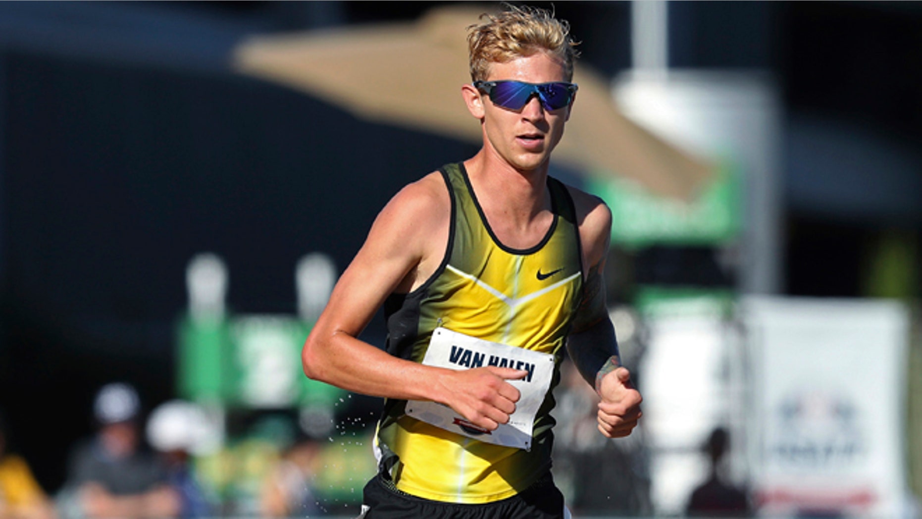 Aric Van Halen, son of Alex Van Halen competed in the U.S. steeplechase championships.