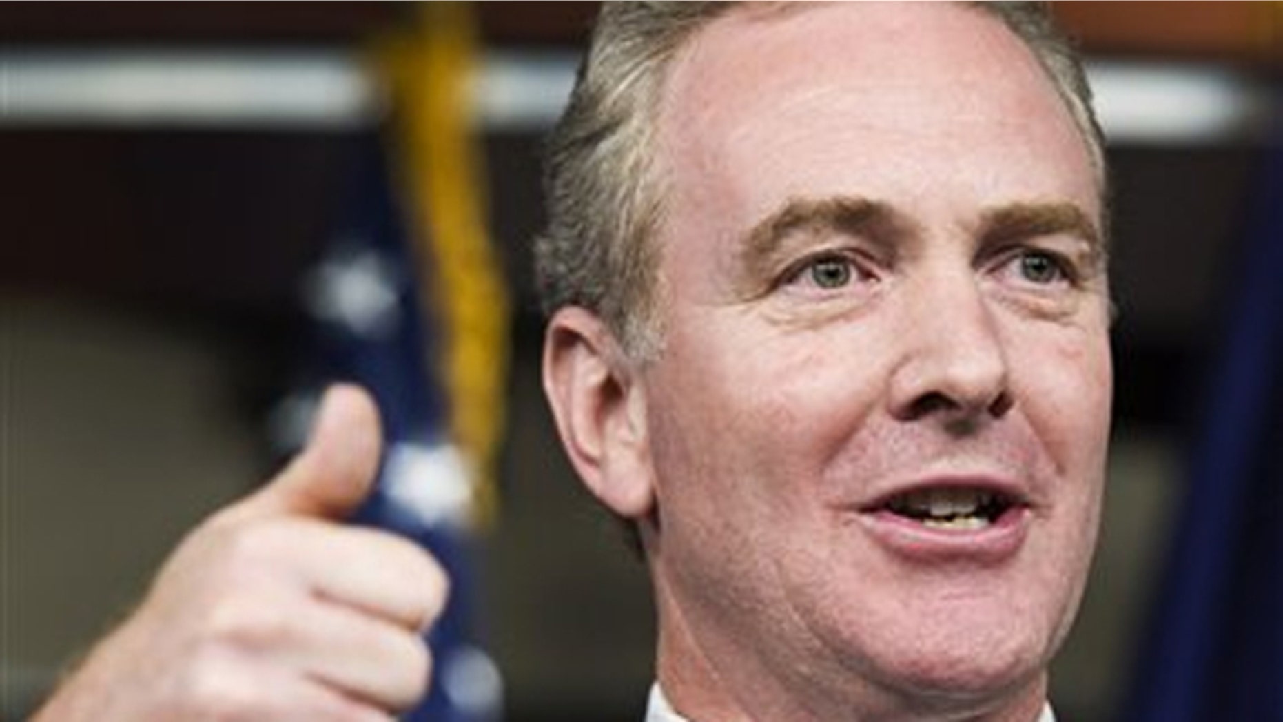 In this Sept. 30 photo, Rep. Chris Van Hollen gestures during a news conference on Capitol Hill. (AP Photo)