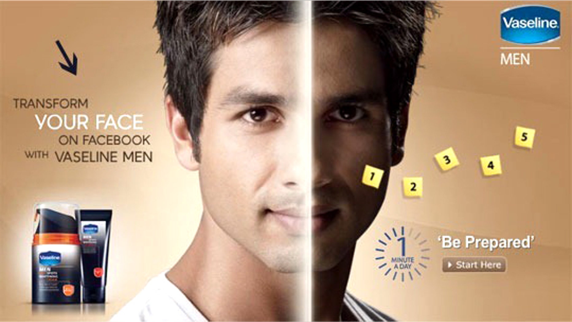 A new Facebook app from Unilever invites Indians to lighten their skin color in photos on the social network.