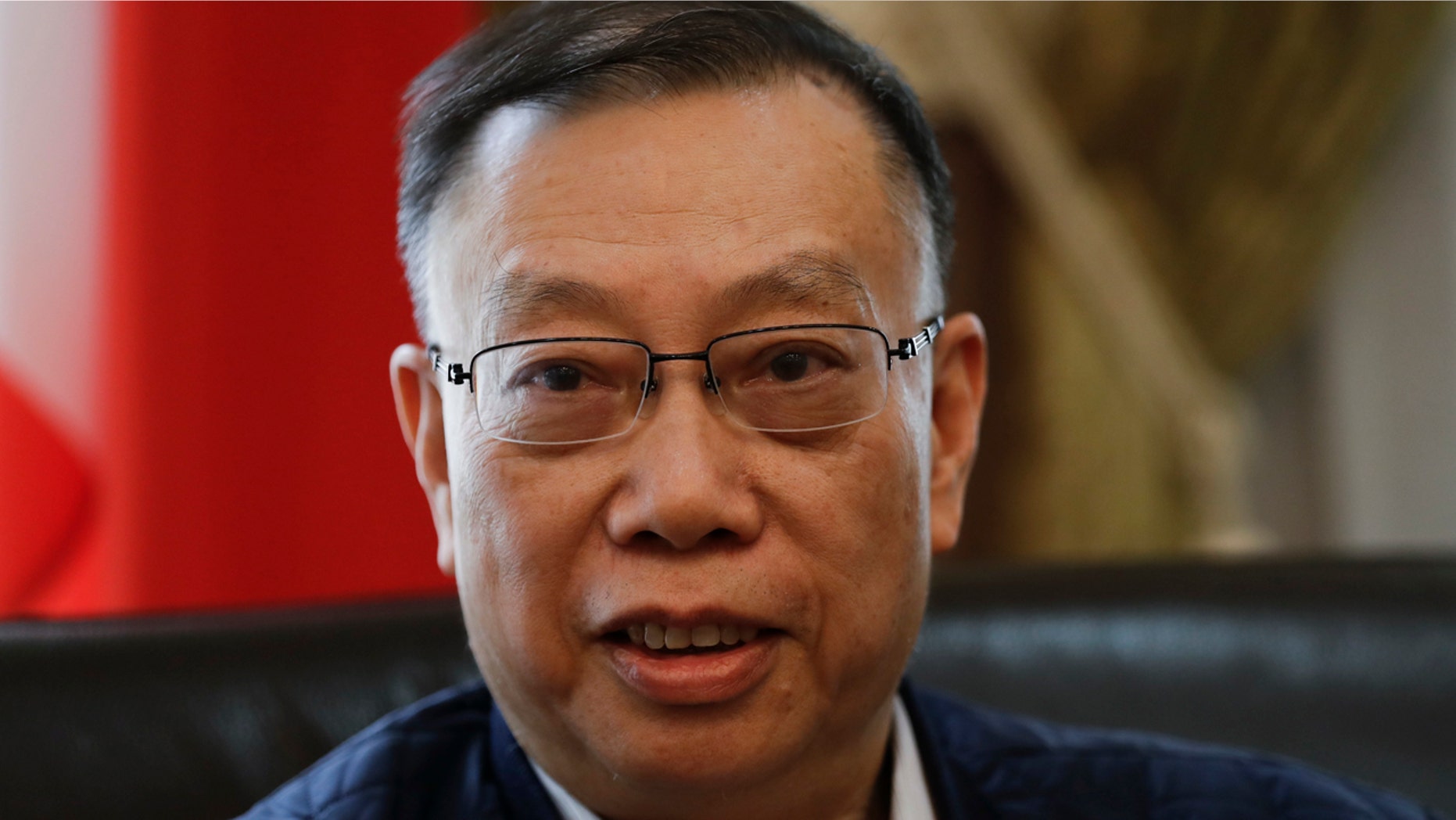 Feb. 6, 2017: Professor Huang Jiefu, chairman of the Chinese National Organ Donation and Transplantation Committee, talks during an interview with The Associated Press.