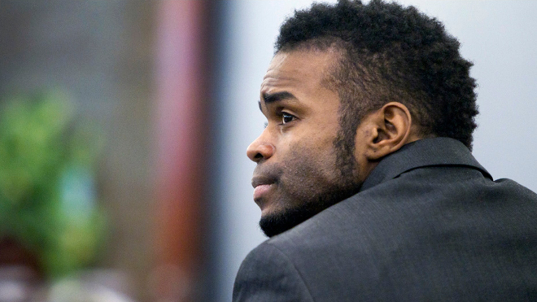 May 14, 2014: Defendant Jason Omar Griffith is shown during a break in his trial at the Regional Justice Center in Las Vegas.