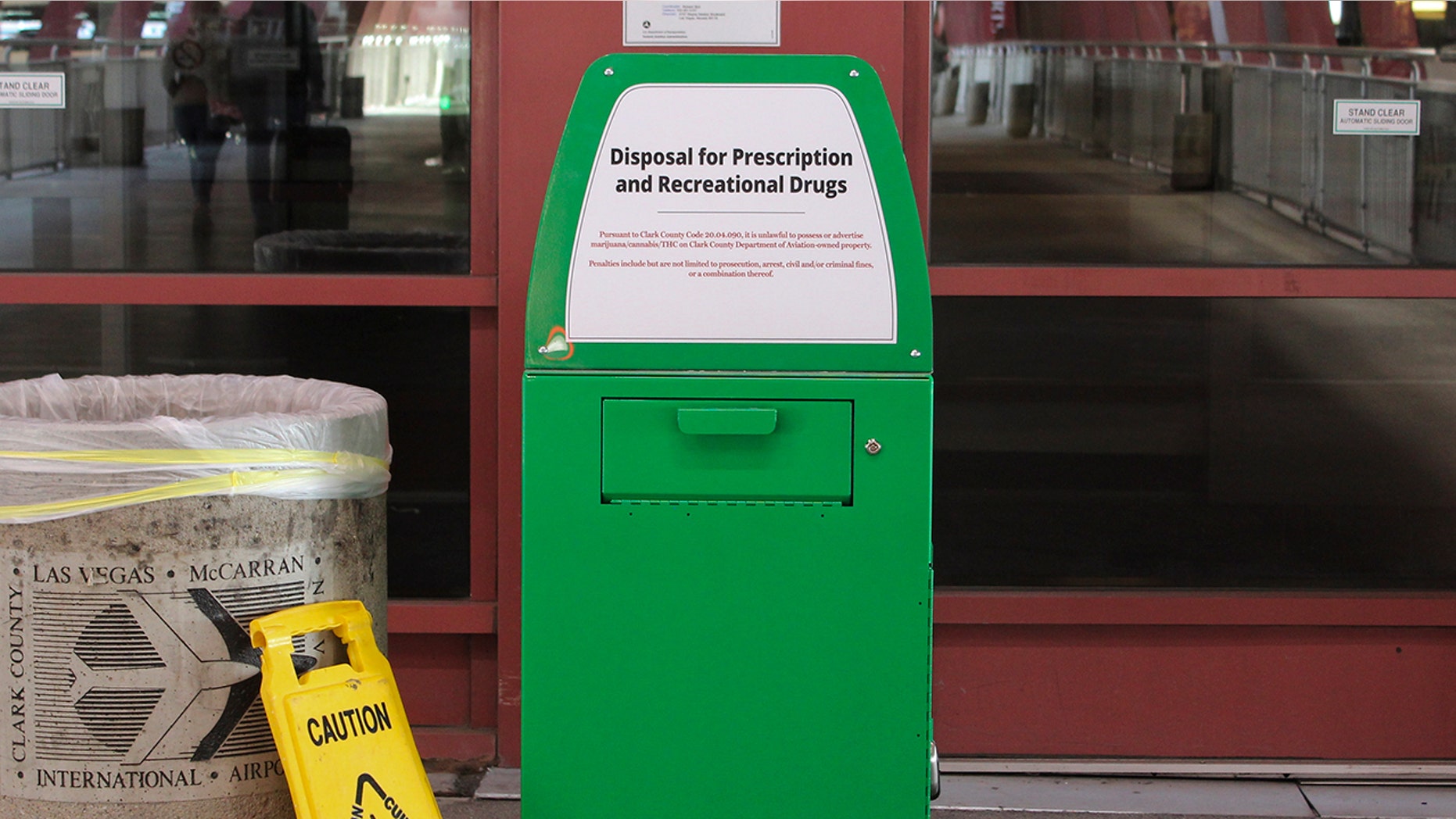 Tourists leaving Las Vegas can now dispose of any leftover marijuana at McCarran airport.