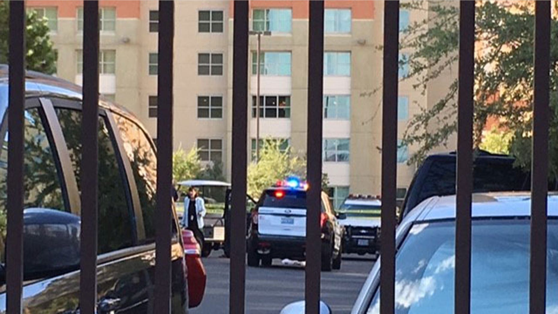 Las Vegas police investigate the death of a child in the parking lot of a resort.