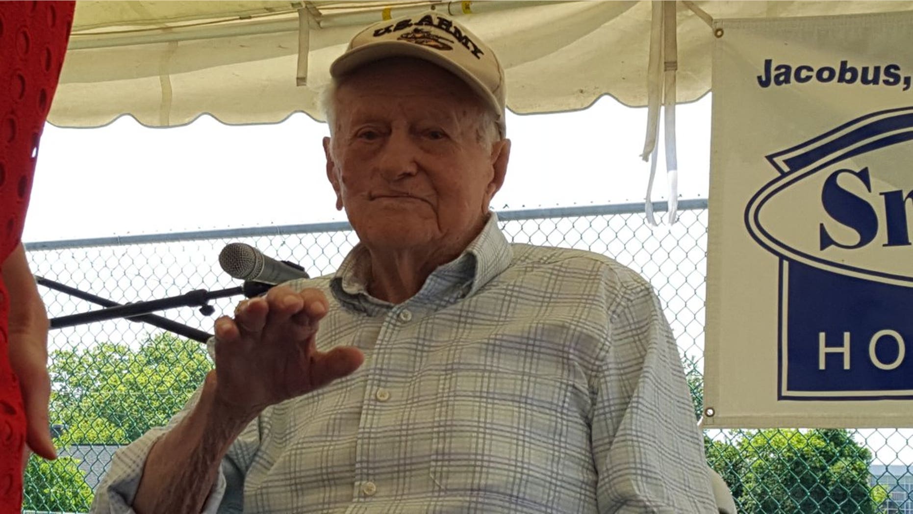Sam Crane, a Word War II veteran, had his lost medals restored to him in a July 4th ceremony.