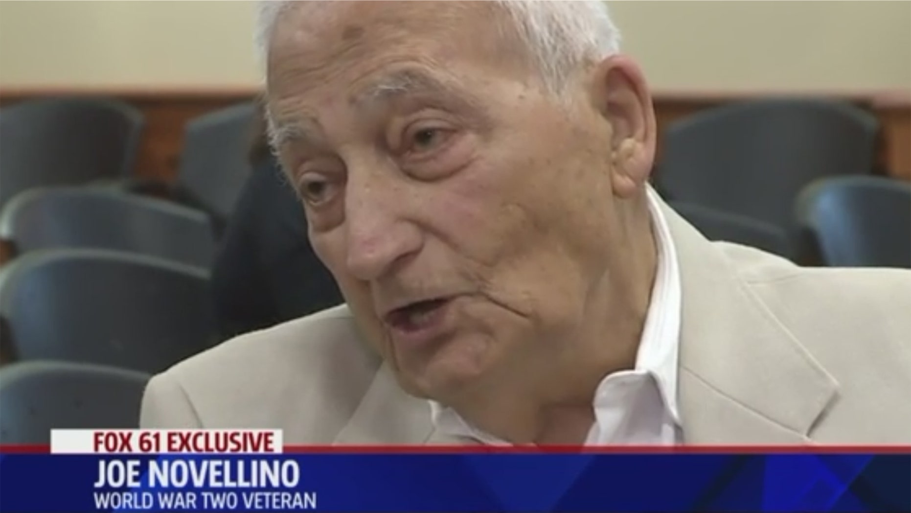 Connecticut veteran Joe Novellino, who got his medals back after they were stolen from his home.