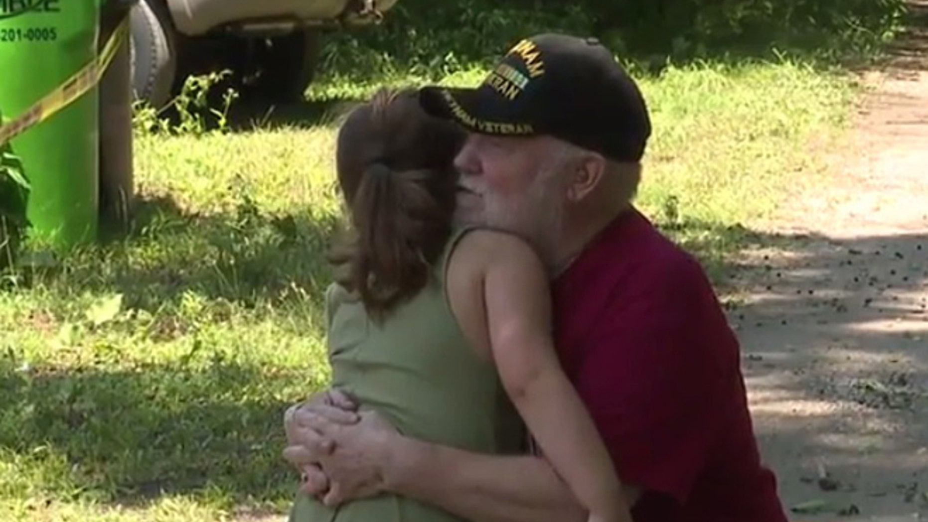 A Vietnam veteran's daughter, 7, is credited with saving him from a house fire in Green, Ohio.