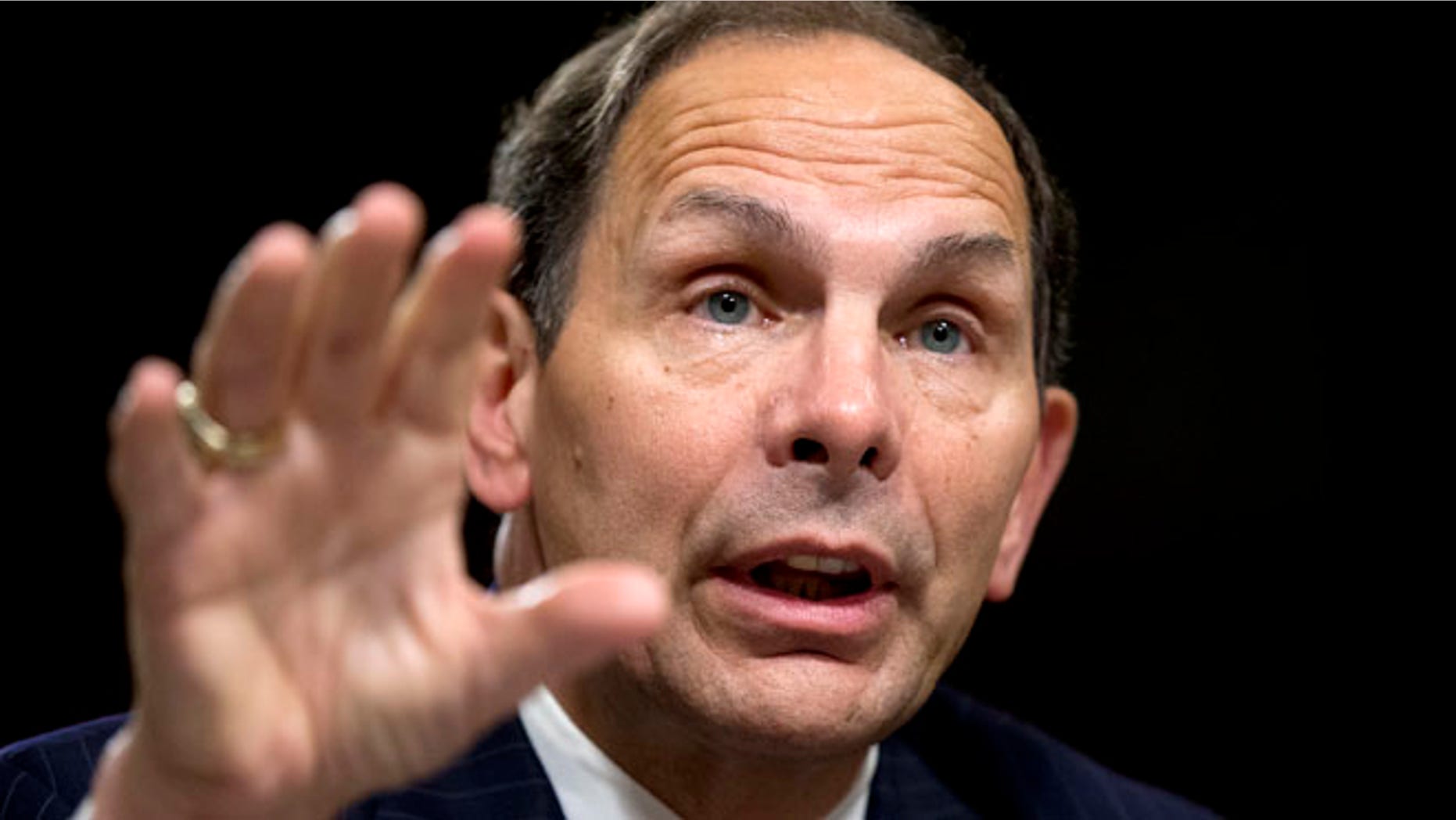 July 22, 2014: Veterans Affairs Secretary nominee Robert McDonald of Ohio testifies before a Senate Veterans' Affairs Committee hearings to examine his nomination to be Secretary of Veterans Affairs on Capitol Hill in Washington. (AP)