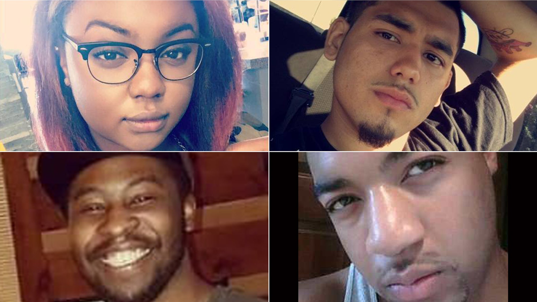 From top to bottom, left to right: DeEbony Groves, Joe Perez, Akilah DaSilva and Taurean Sanderlin were killed on Sunday after a gunman opened fire at a Waffle House in Antioch, Tennessee.