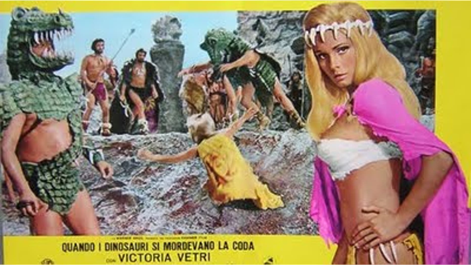 Victoria Vetri (aka Angela Dorian) in 1970's "When Dinosaurs Ruled the Earth."