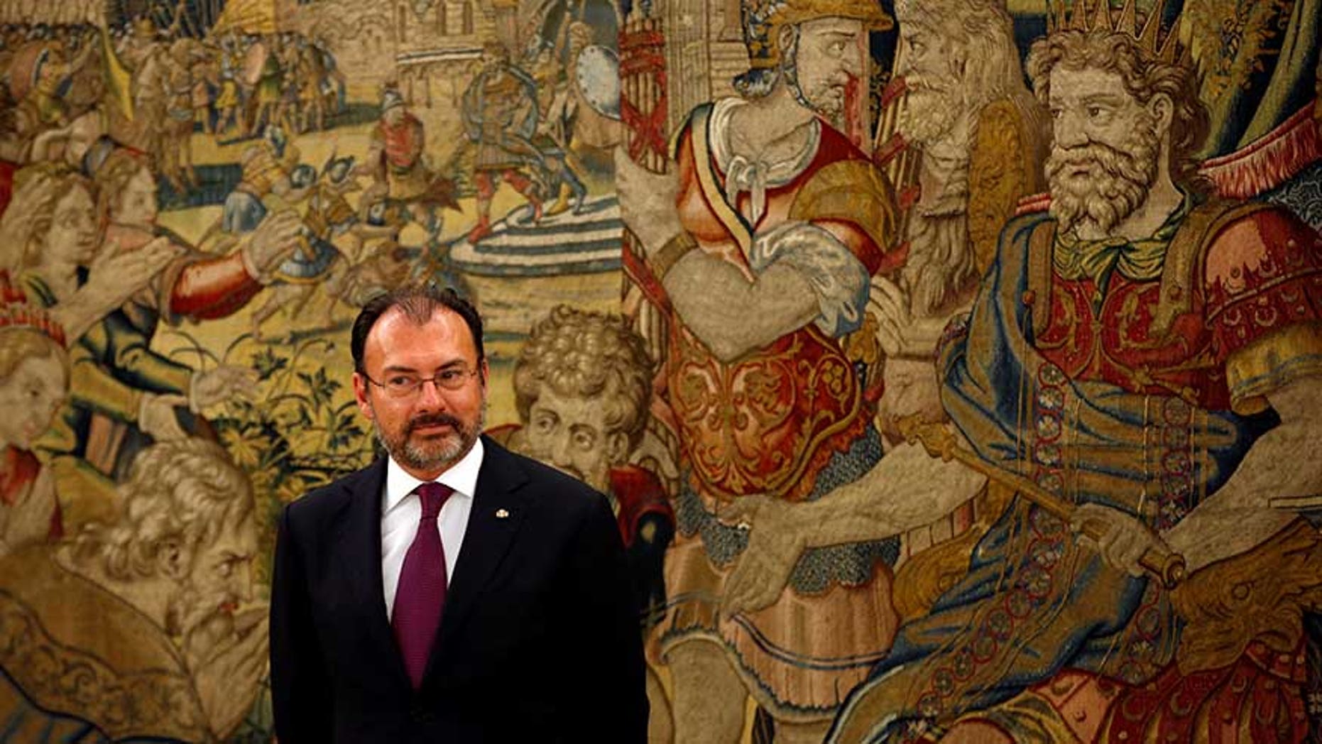 Mexican Foreign Minister Luis Videgaray in Madrid, Spain, April 20, 2017.