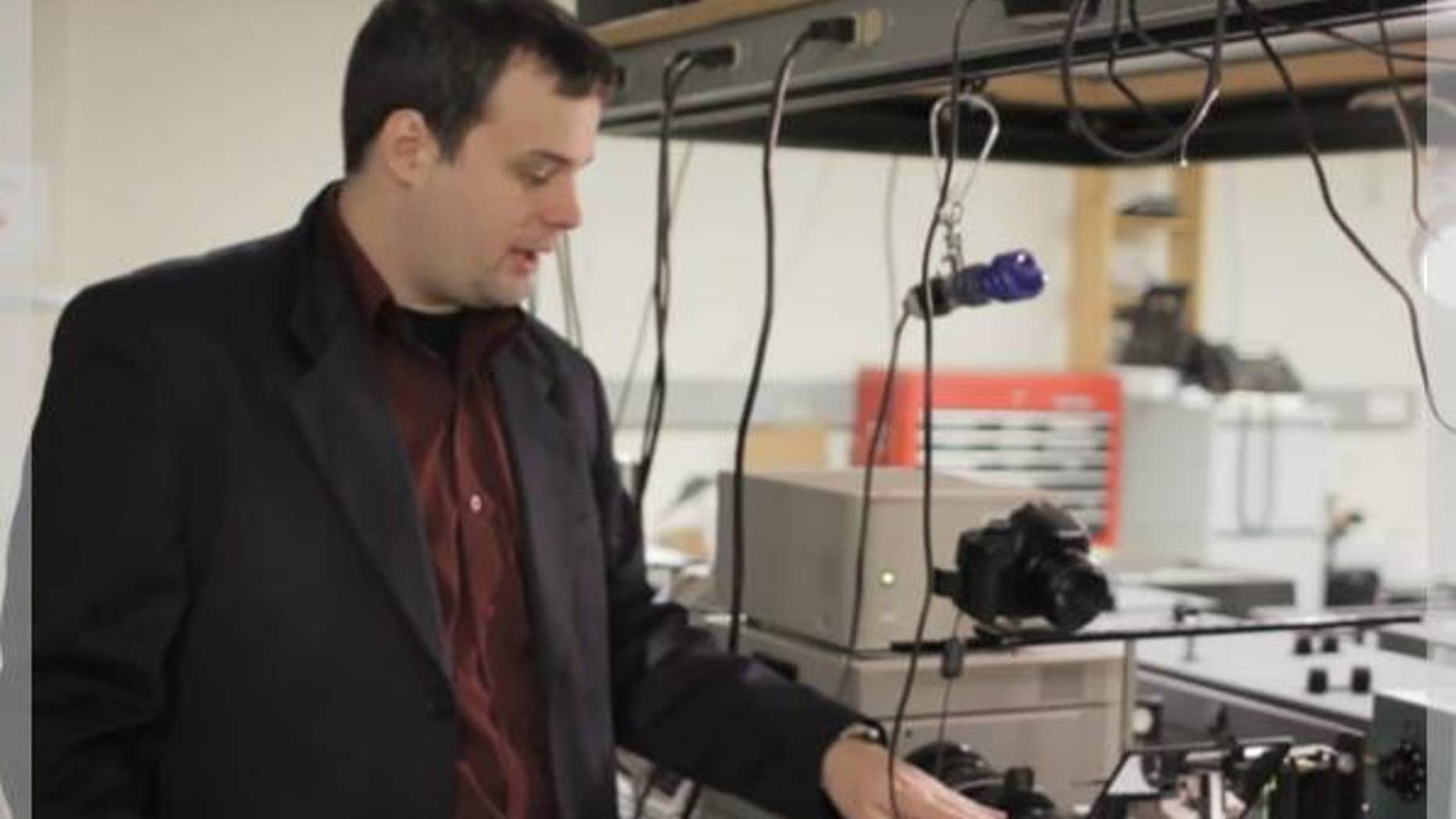 Andreas Velten, a postdoctoral researcher at MIT's Media Lab, explains how the Camera Culture group set up an imaging system capable of taking video at one trillion frames per second.