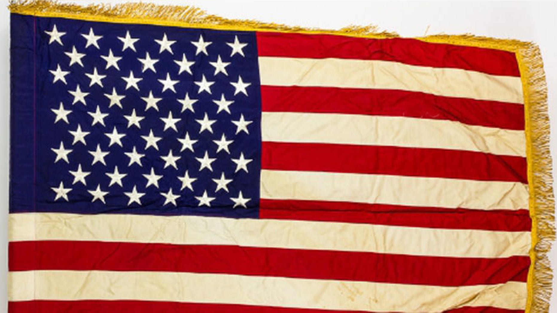 The last American combat flag used in Vietnam, now being sold. (PRNewsFoto/Alexander Historical Auctions L)