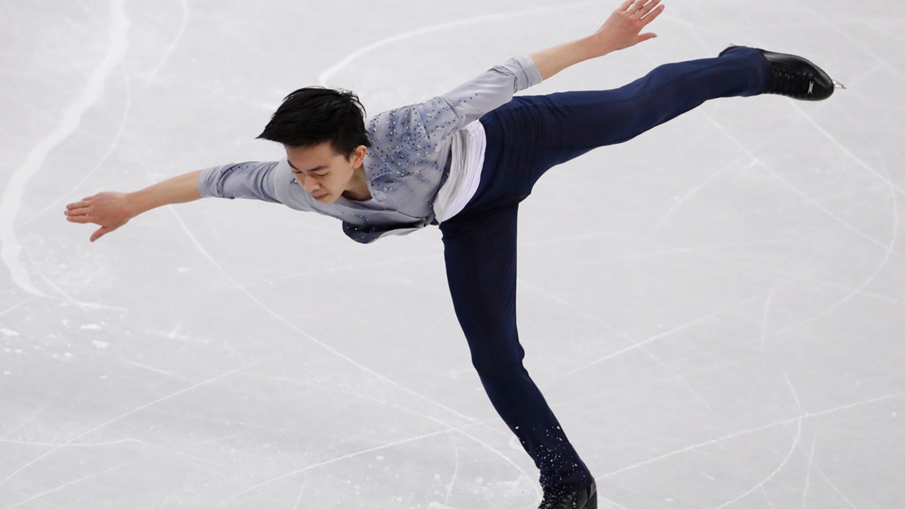17-year-old Vincent Zhou of California became the first person to land a Quad Lutz at the 2018 Pyeongchang Winter Olympics.