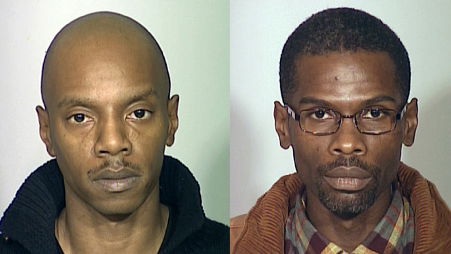 In this combination file photos provided by the Milwaukee County Sheriff's Office is Salah Salahadyn, right, and Universal K. Allah, left, both of Milwaukee. (AP/Milwaukee County Sheriff's Office, File)
