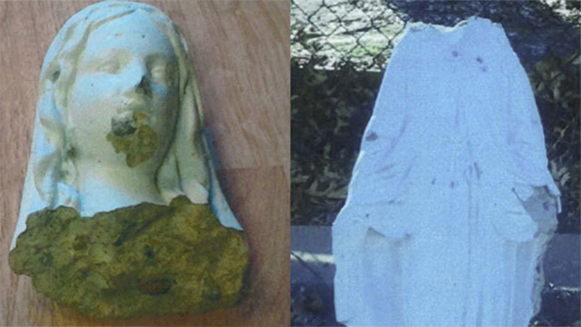 The smashing of a Virgin Mary statue outside a church in New York is being looked at as a hate crime.