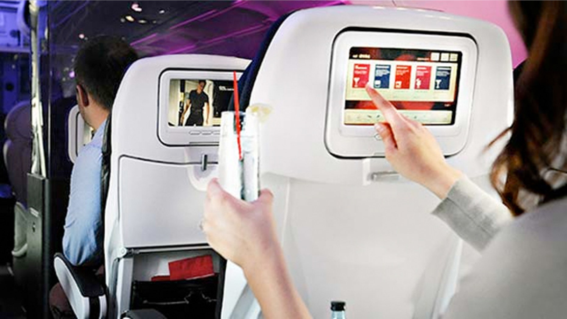 Virgin America now allows people on its flights the ability to send drinks, a meal or snack to fellow passengers that catch their eye.