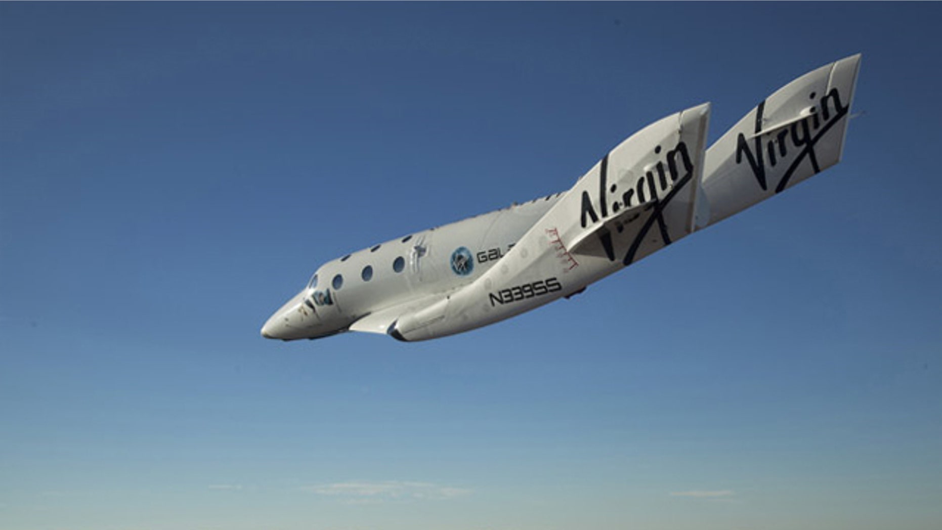 First solo glide flight of Virgin Galactic's SpaceShipTwo on Oct. 10, 2010.