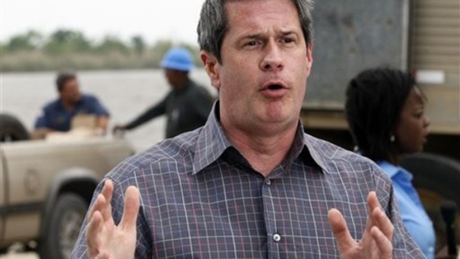 FILE: Louisiana Sen. David Vitter, who has been speaking to media about the Gulf of Mexico oil spill, on Wednesday fired an aide with a long line of legal problems, including misdemeanor charges relating to an attack on an ex-girlfriend. (AP)