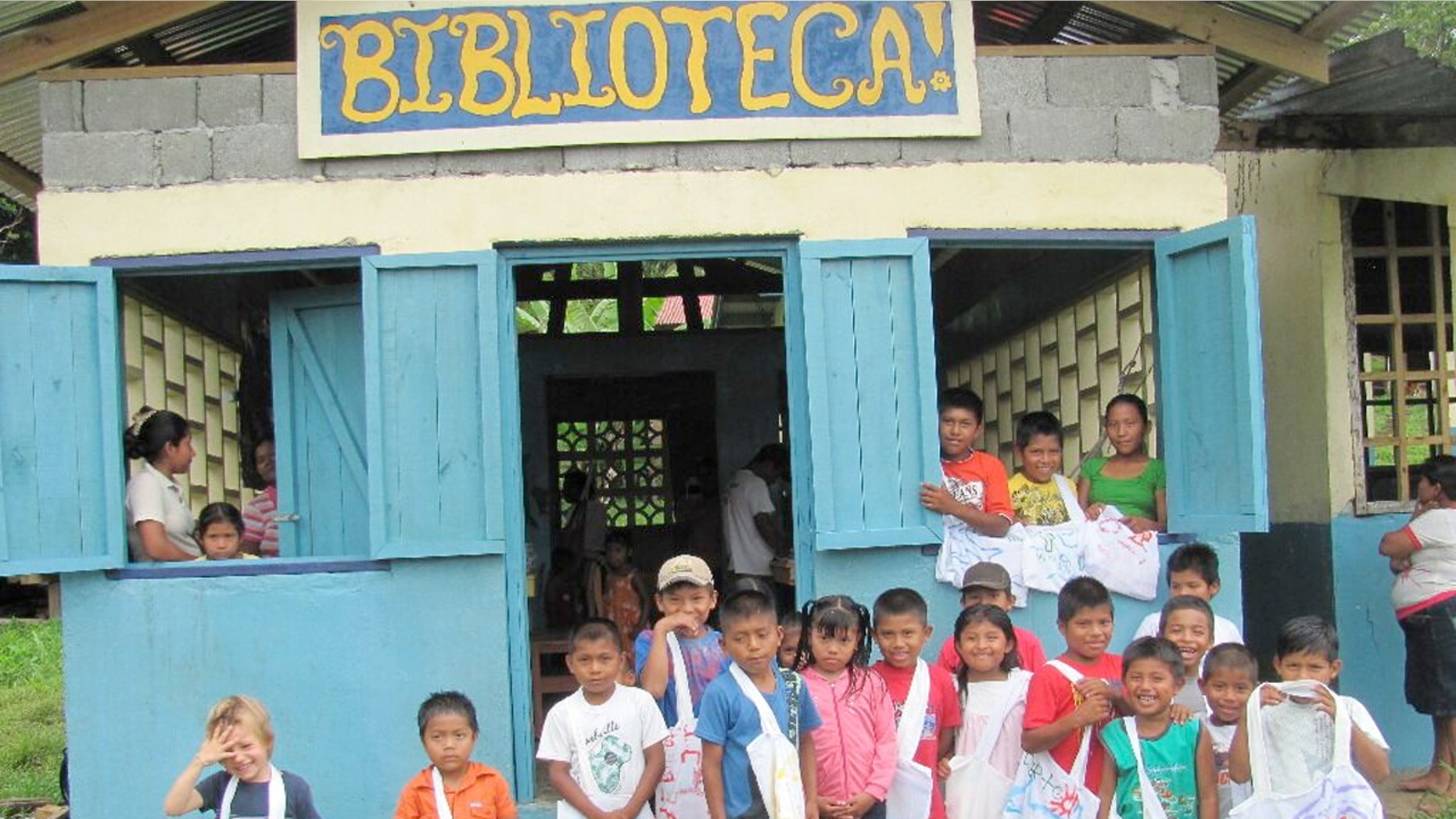 A library in Bahia Honda, on Isla Bastimentos in Panama.