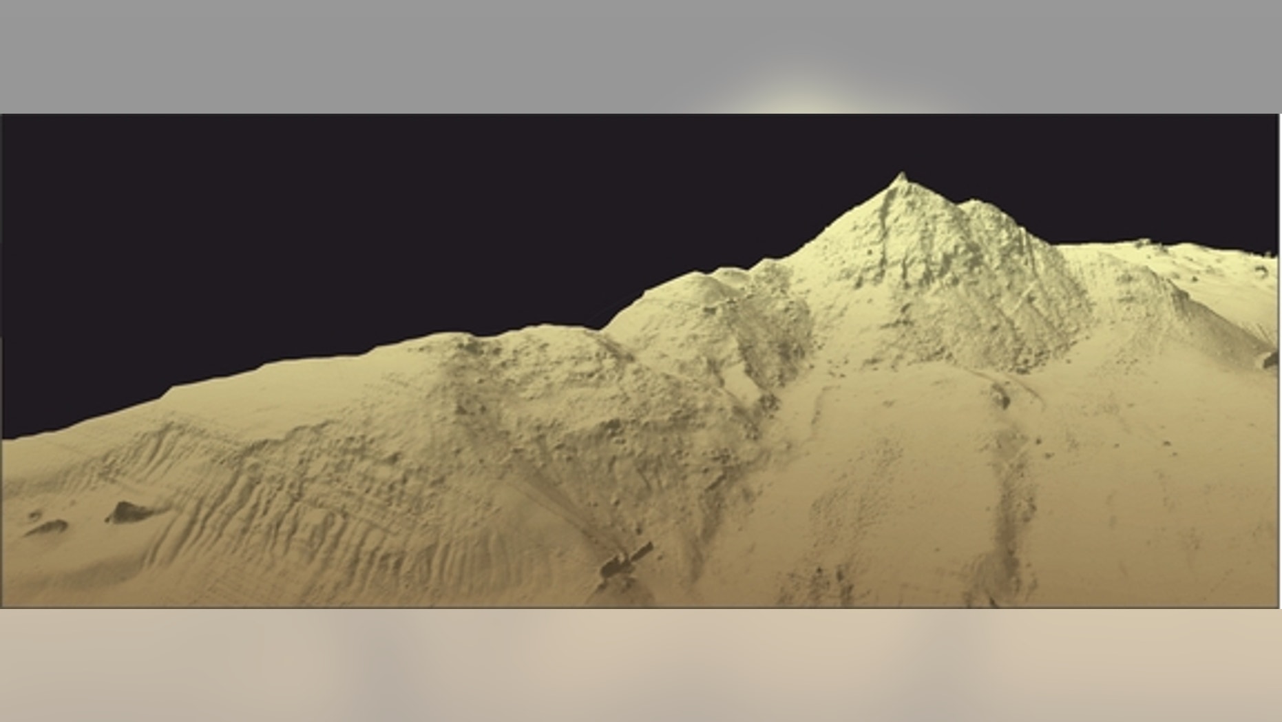 The underwater geography of the Von Damm Vent Field in the Caribbean.