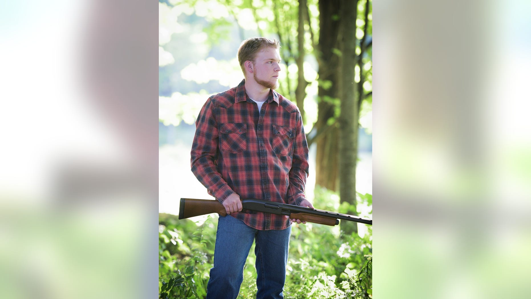 Wane Gelinas, an avid hunter, wanted to use this photo for his senior yearbook. His Maine school wouldn't let him.