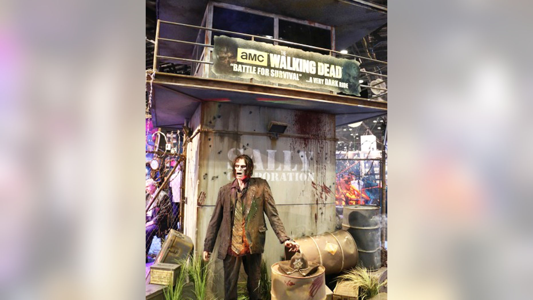 The first walker from AMC's live action amusement park ride.