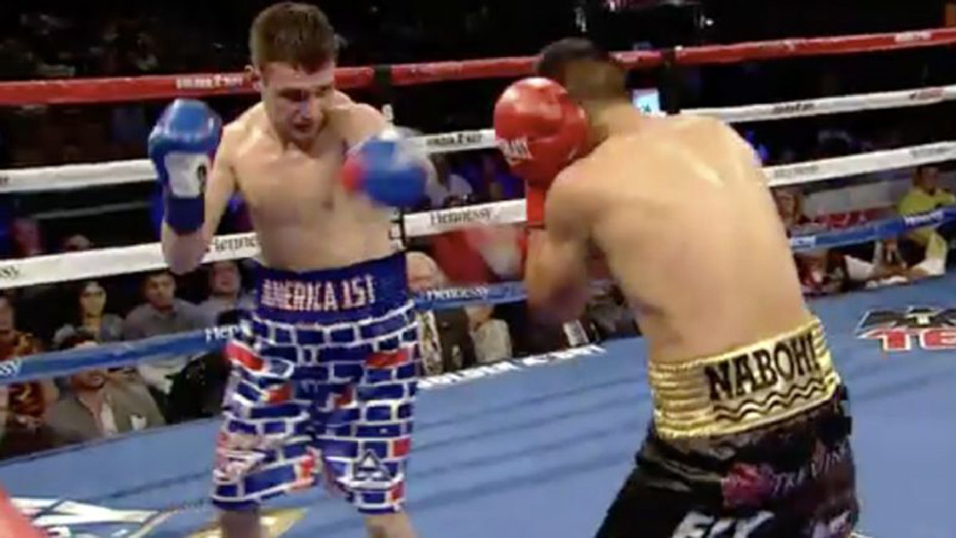 American boxer Rod Salka, wearing boxing trunks that depicted a border wall, was beaten by his Mexican opponent Francisco Vargas Thursday in Southern California.