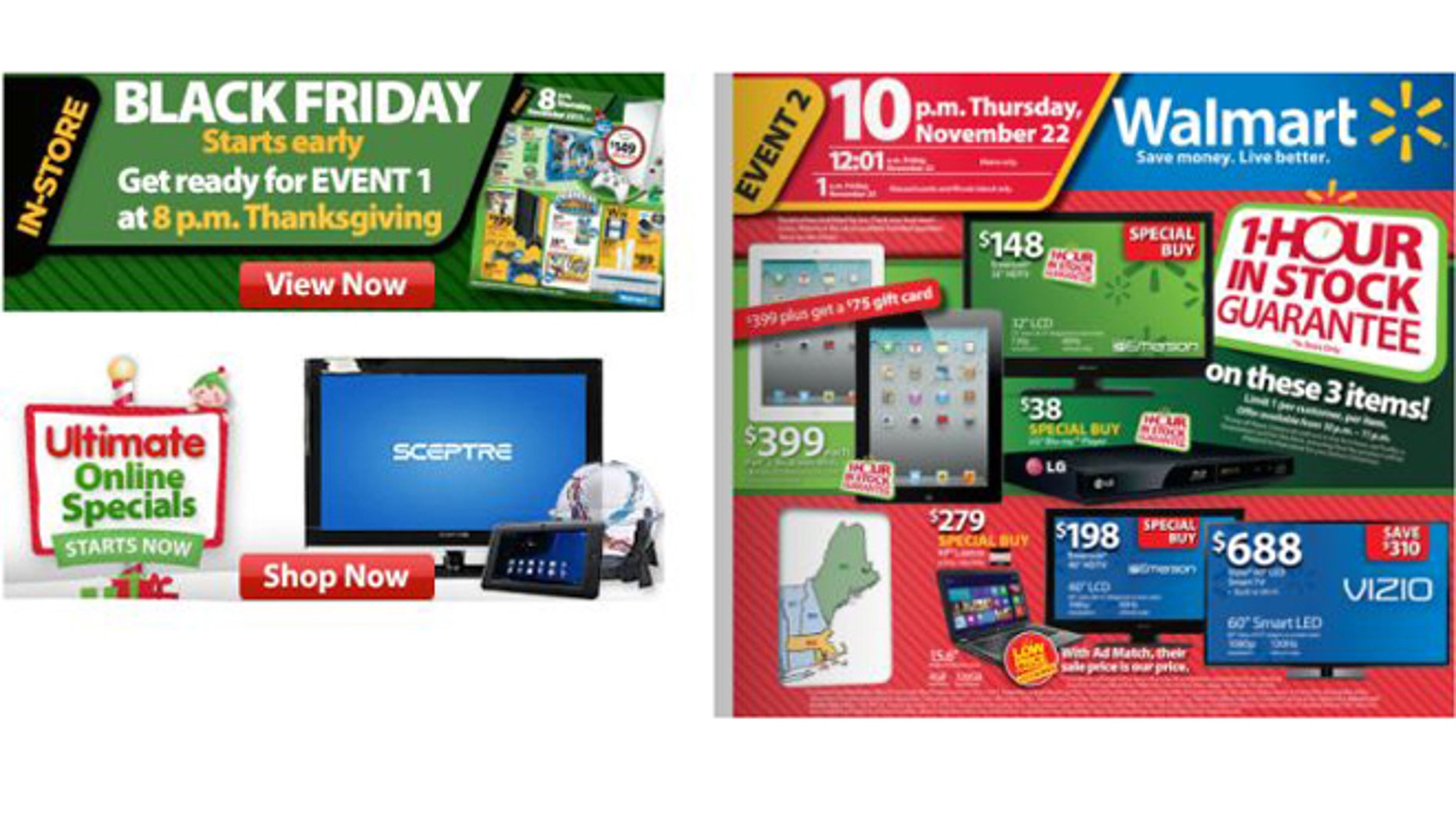 Christmas comes early: Walmart has already revealed the Black Friday deals it plans for Thanksgiving.
