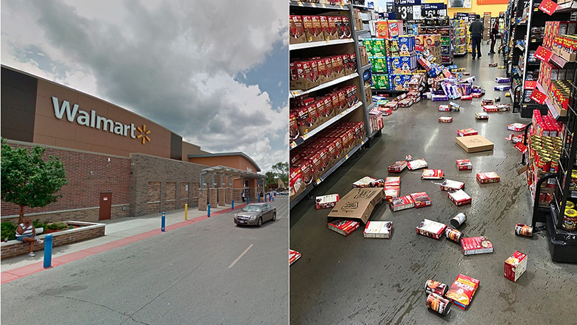 Chicago high school students vandalized a Walmart on Wednesday, witnesses said.