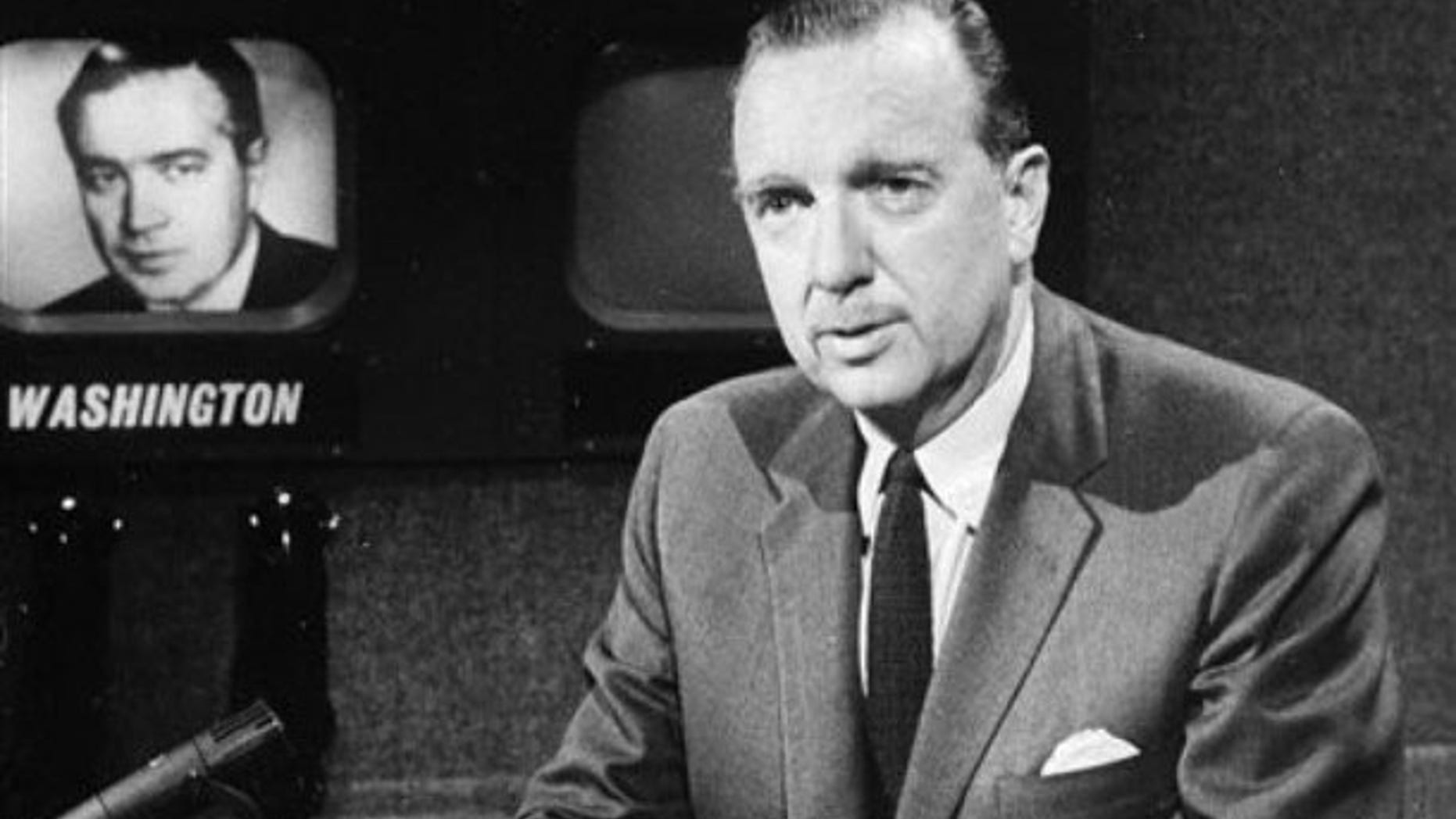 FILE - This undated file photo provided by CBS shows Walter Cronkite. A private funeral for Cronkite, who died Friday, July 17, 2009, will held Thursday afternoon, July 23 at St. Bartholomew's Church in midtown Manhattan, where the CBS newsman's family worshipped for decades. (AP Photo/CBS, file) NO SALES