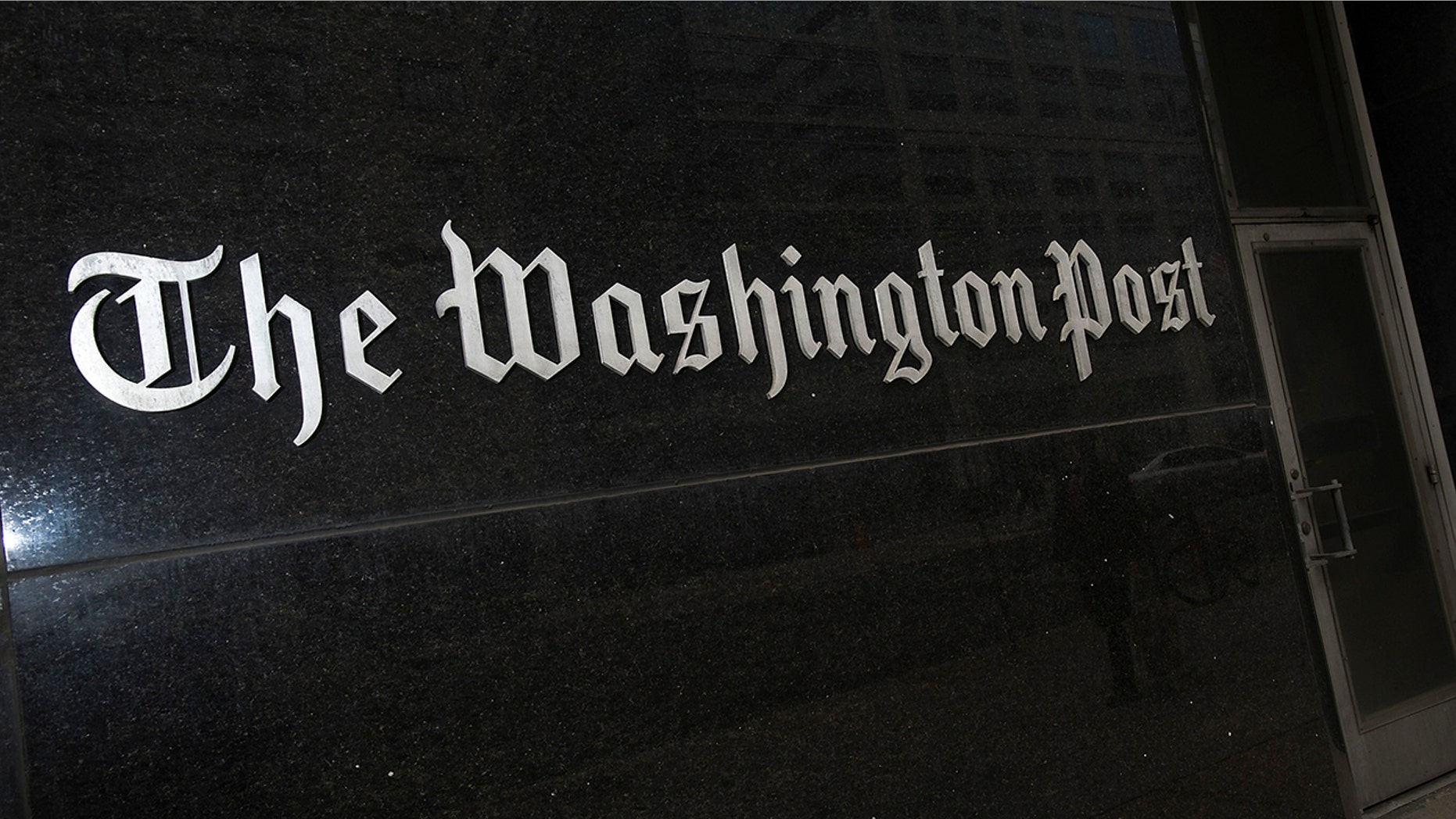 A general view of the exterior of The Washington Post Company headquarters in Washington.