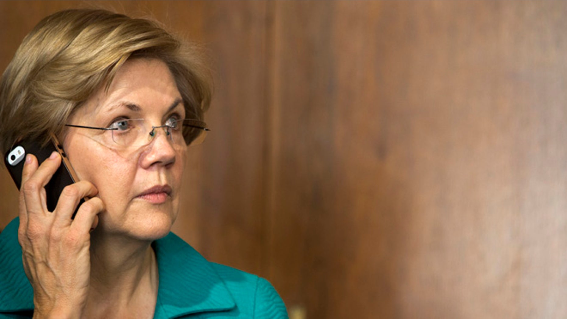Oct. 6, 2015: Senate Energy and Natural Resources Committee member Sen. Elizabeth Warren, D-Mass., is seen on Capitol Hill in Washington.
