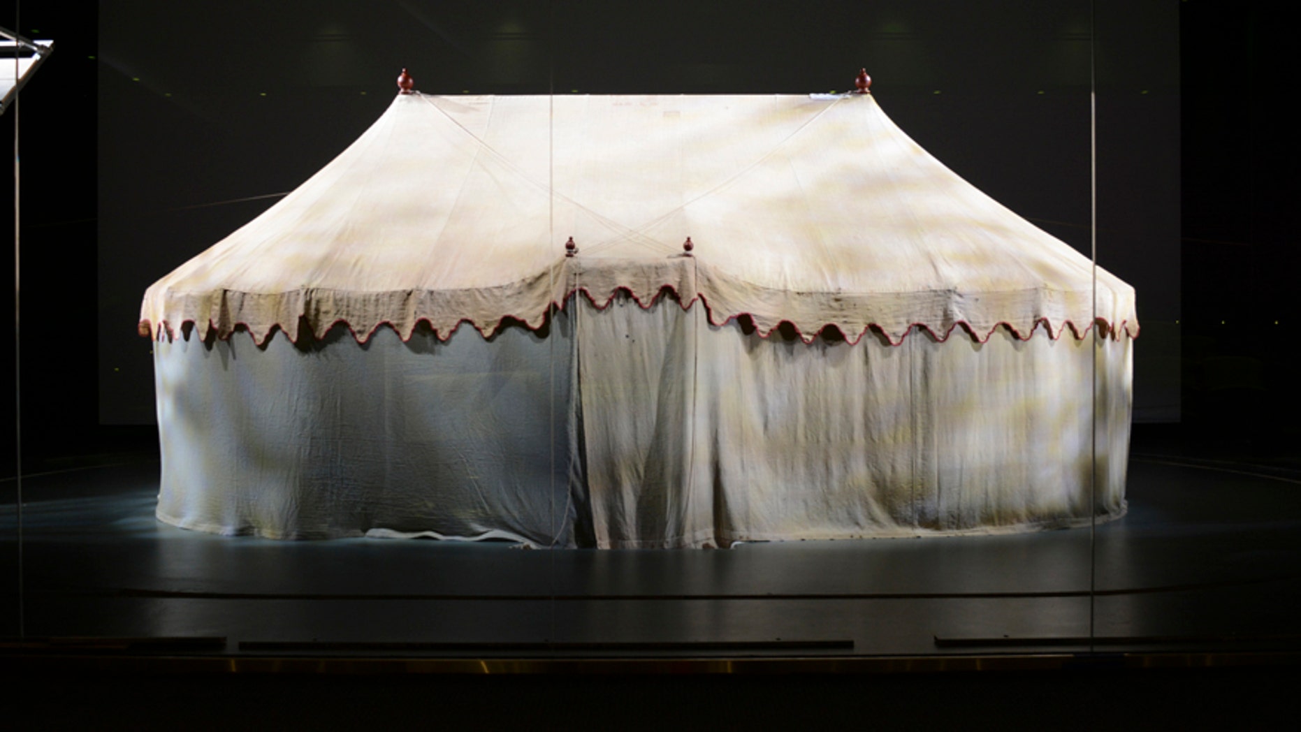 General George Washington's Revolutionary War field tent on display at the Museum of the American Revolution (Courtesy of the Museum of the American Revolution).