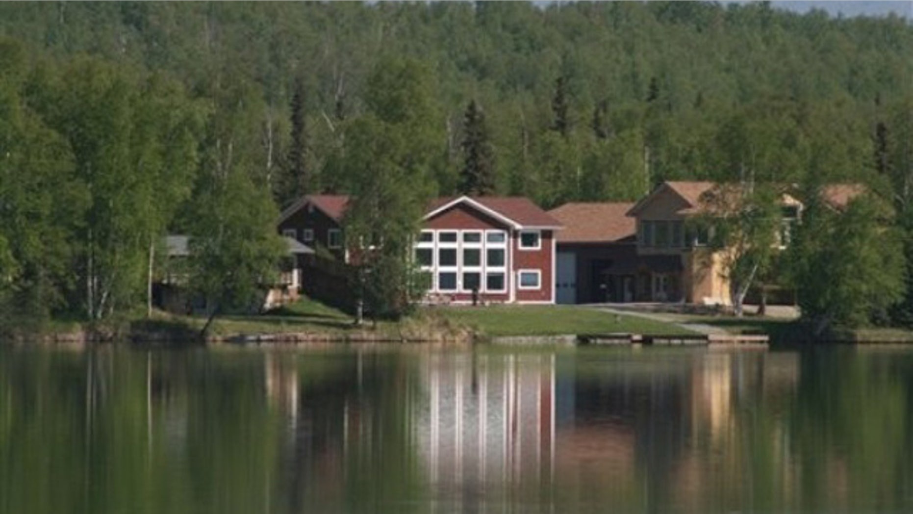 Former Alaska Gov. Sarah Palin's house in Wasilla, Alaska, is seen on May 27. (AP Photo)