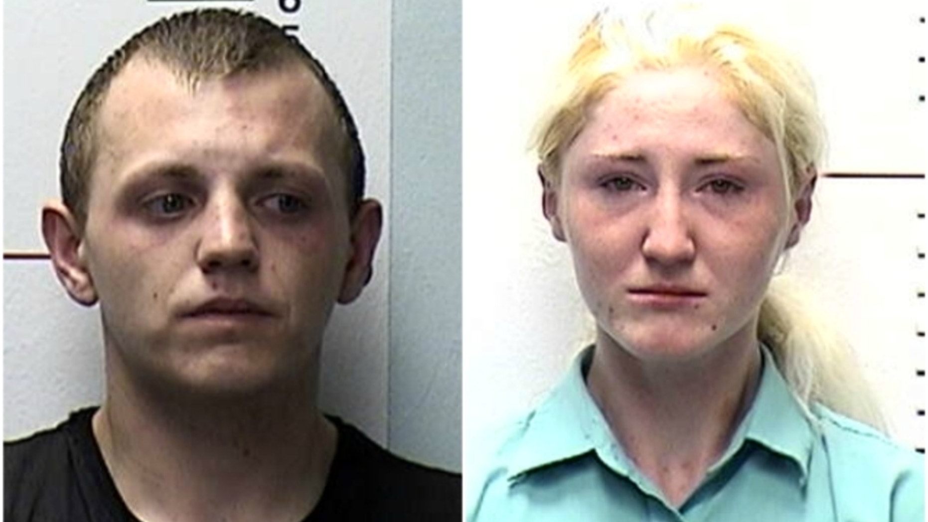 Lee Johnson and Chelsie Marshall were saved by their son after a heroin overdose, police said.