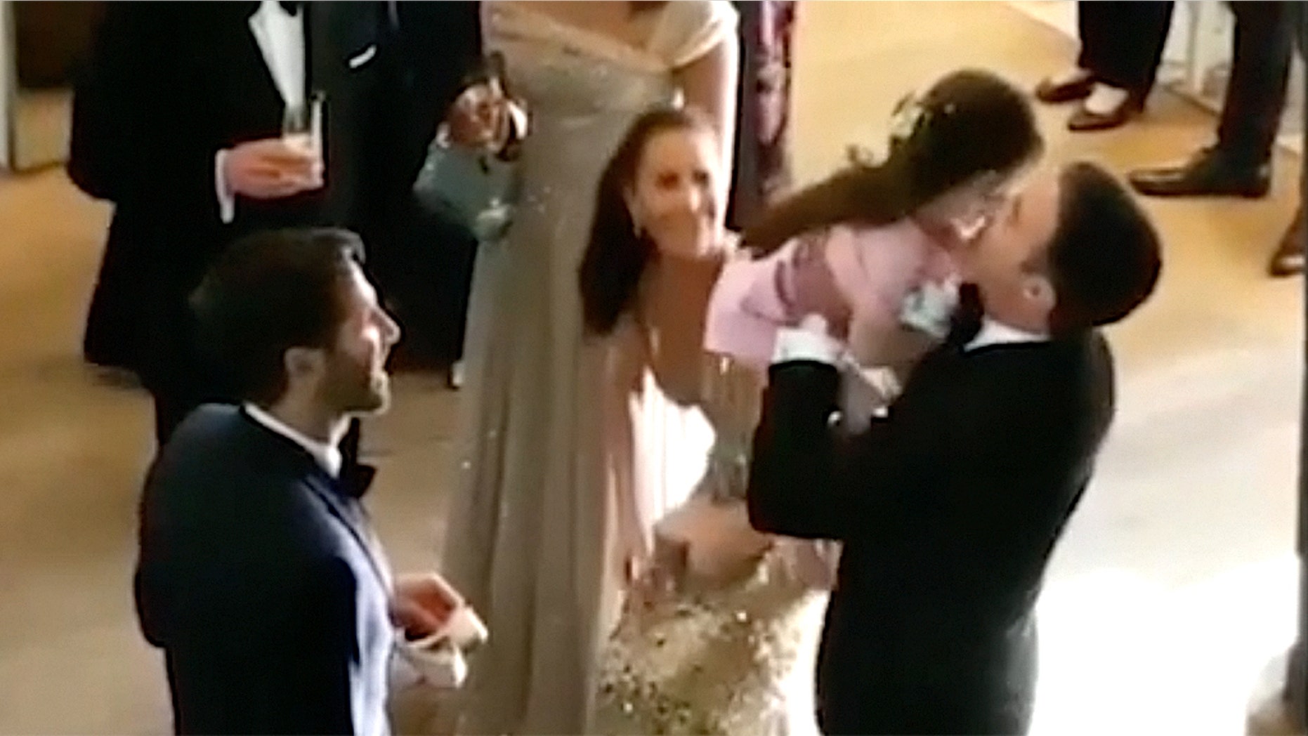 Jessica Mulroney’s makeup artist Rachel Renna shot a short Instagram video that showed Meghan Markle's close friend mingling with guests at the royal reception.