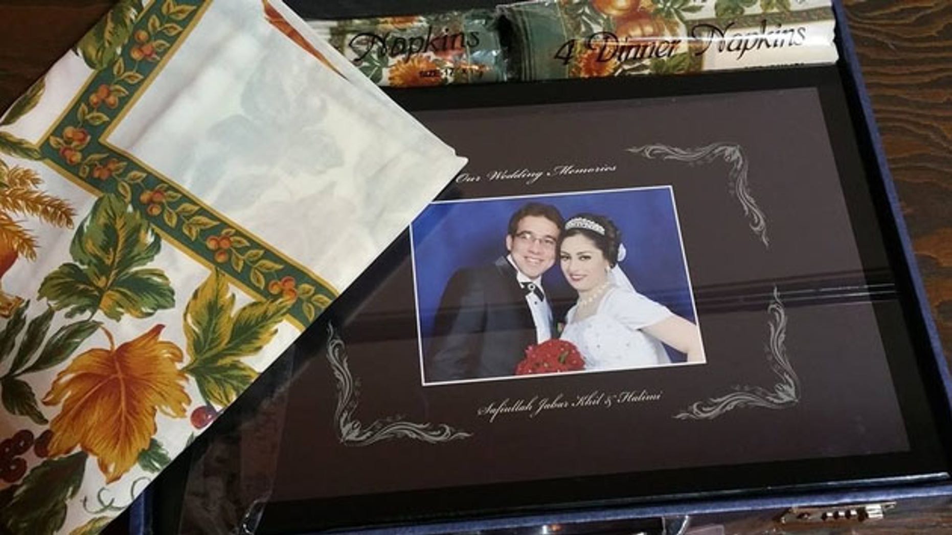 After Los Angeles Airport Police shared a post on Facebook of the photo album, the happy couple was reunited with their wedding photos.