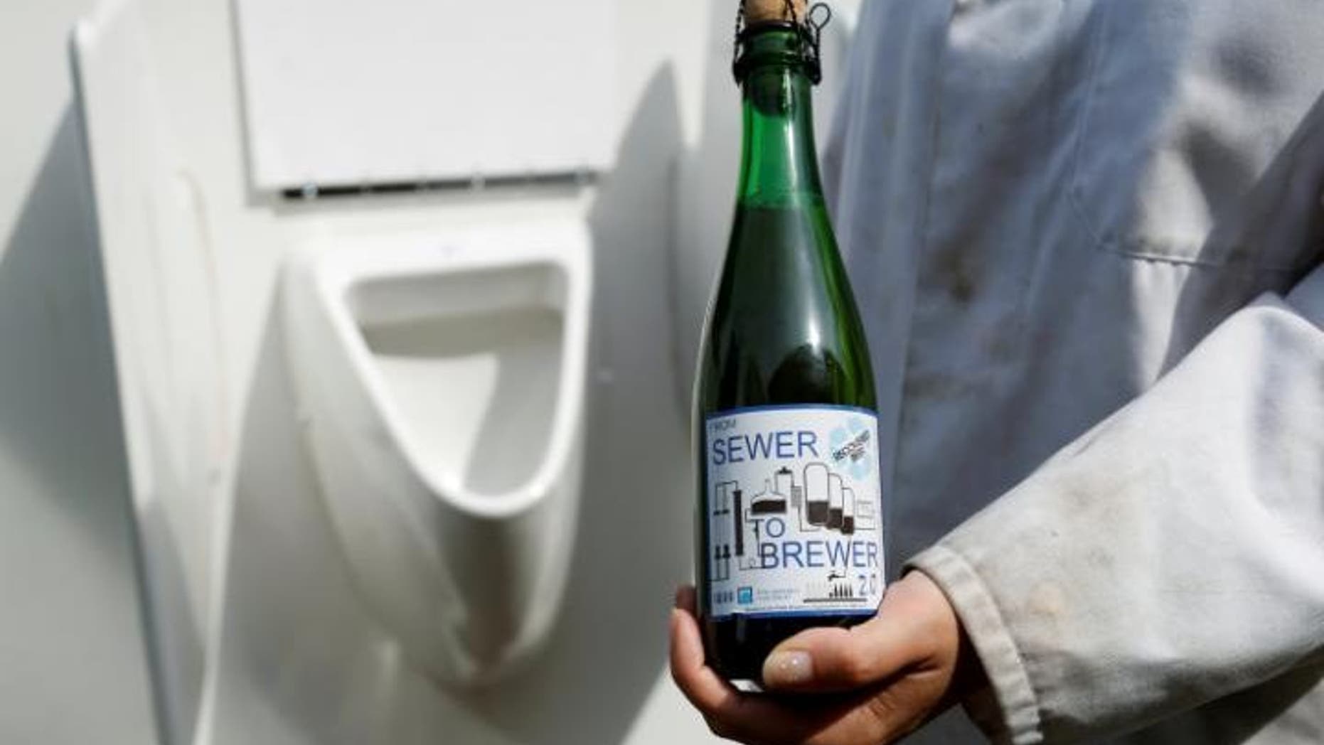 From sewer to brewer. This bottle brew was crafted with recycled urine.