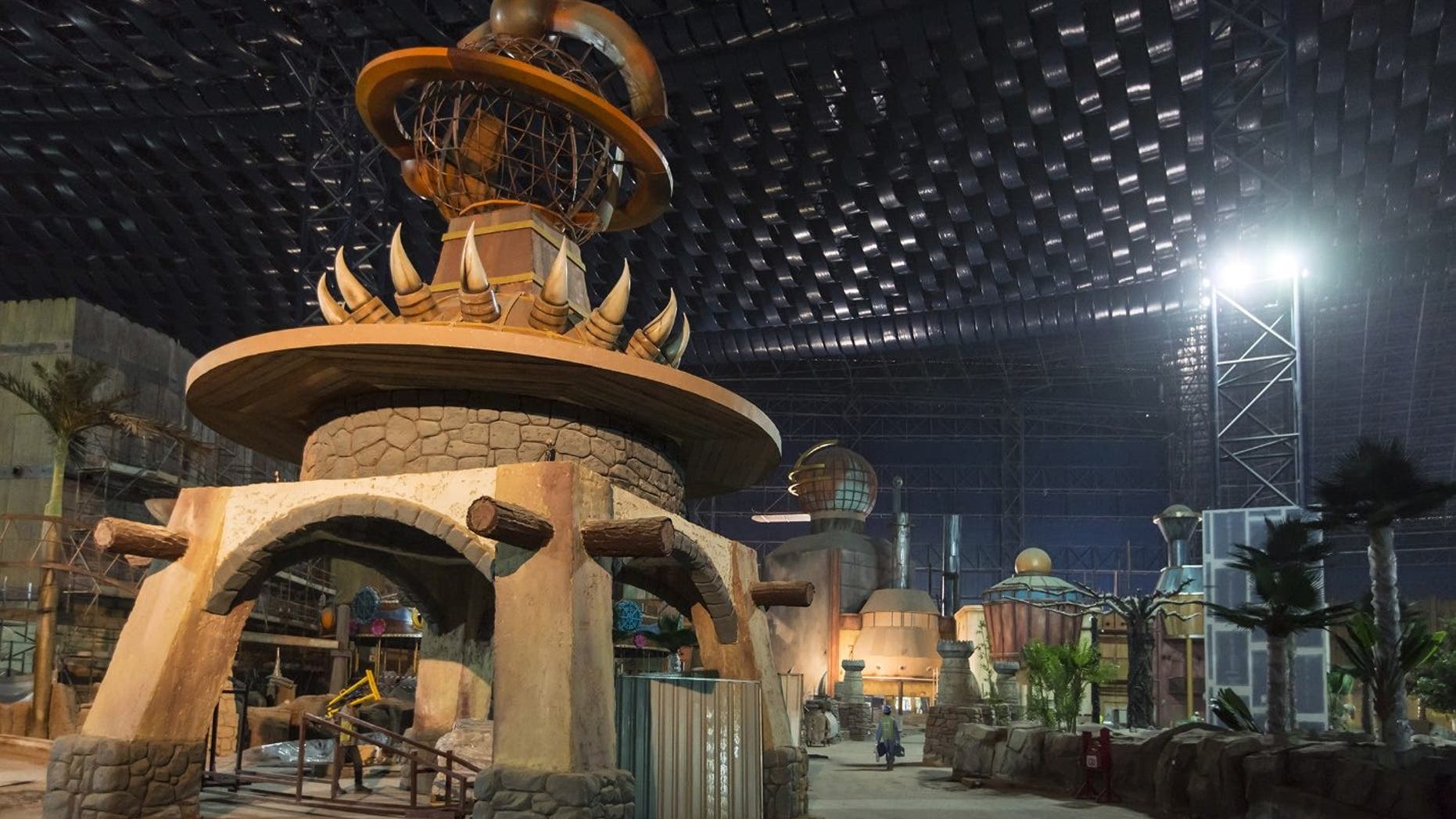 There are 70 life sized prehistoric beasts in the Dinosaur Zone-- one of four themed zones at the world's largest indoor theme park.