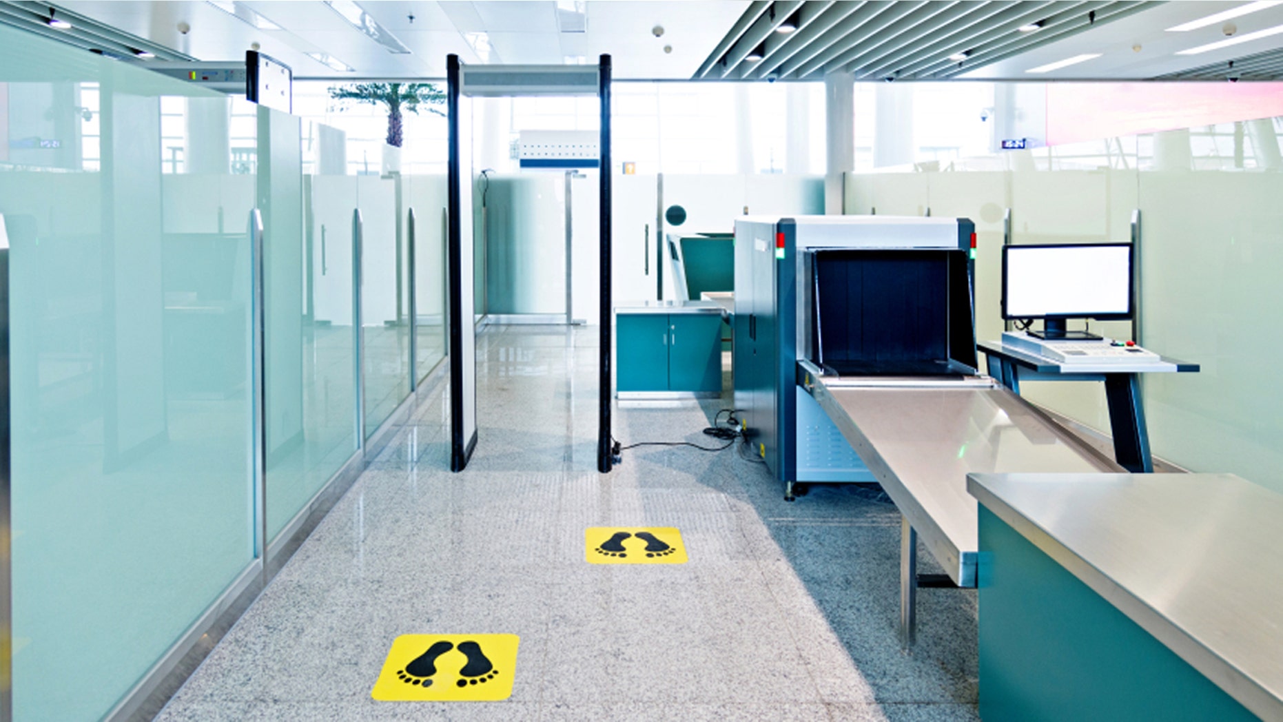 One traveler didn't understand the difference between the two airport x-ray machines.