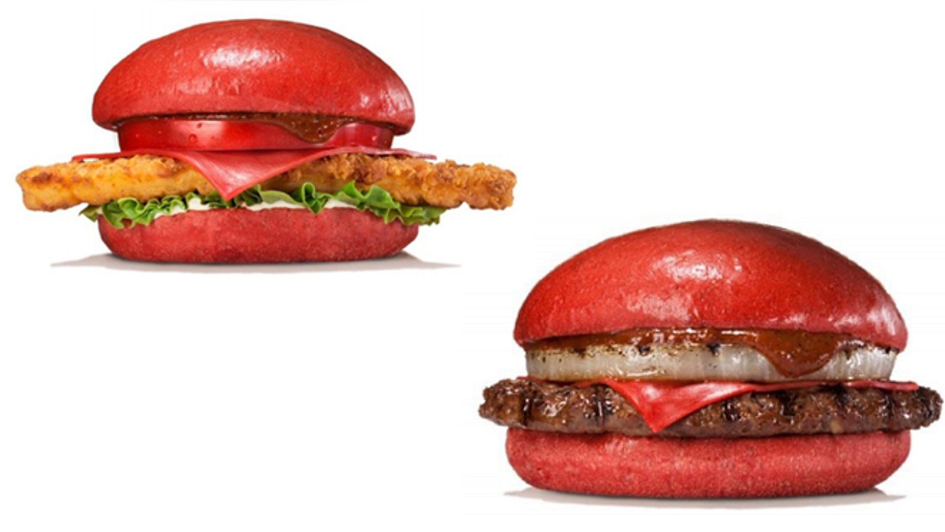 The "Aka Samurai" burgers are named for their red hue.